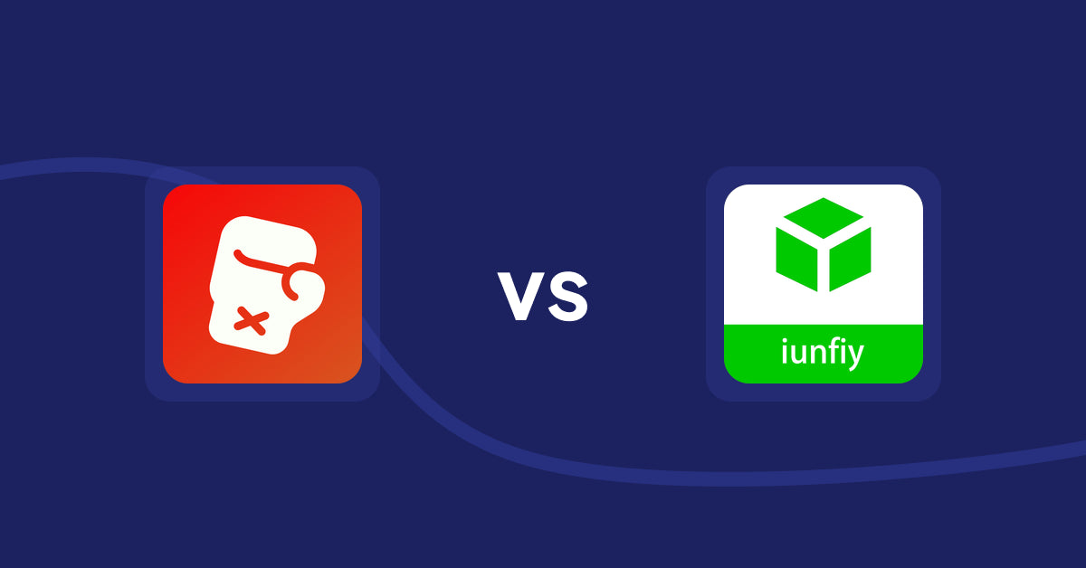 Shopify Product Display Apps: Knockout ‑ Hide Out Of Stock vs iunfiy • Related Products
