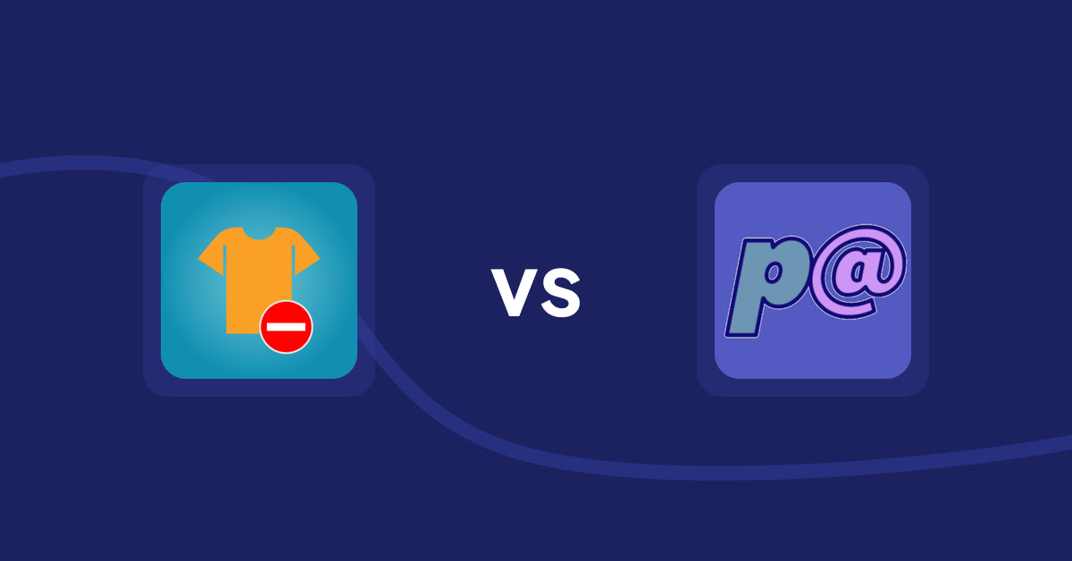 Shopify Product Display Apps: Products Unavailable vs Parameterizer