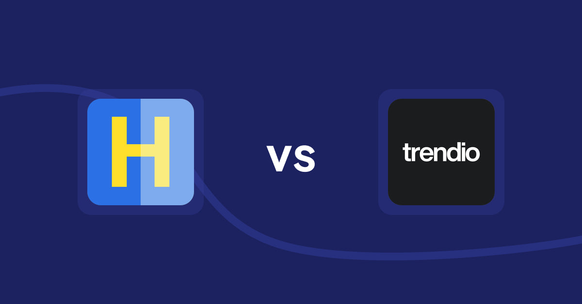 Shopify Product Display Apps: HiVar: Hide Sold Out Variants vs. Trendio
