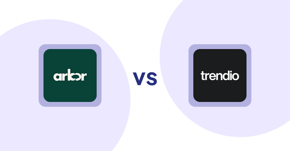 Shopify Product Display Apps: Arbor ― Carbon Transparency vs Trendio