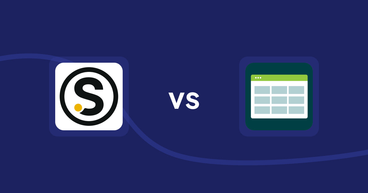 Shopify Product Display Apps: seedtrace Transparency App vs Product Table