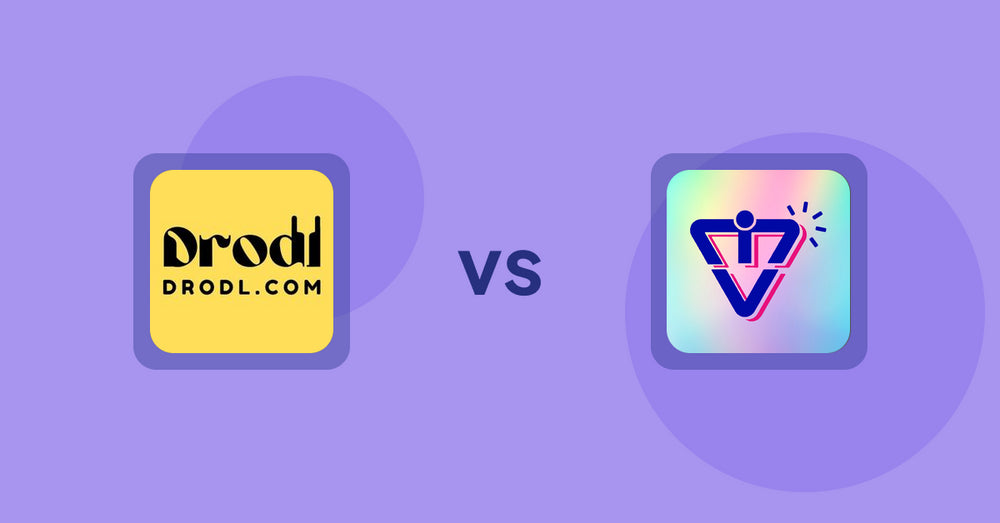 Shopify Product Display Apps: Drodl: Hide SoldOut Products vs VIM: Variant Image Module