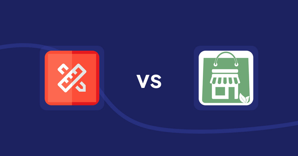 Shopify Product Display Apps: RT: Size Chart, Size Guide vs Greeniemart