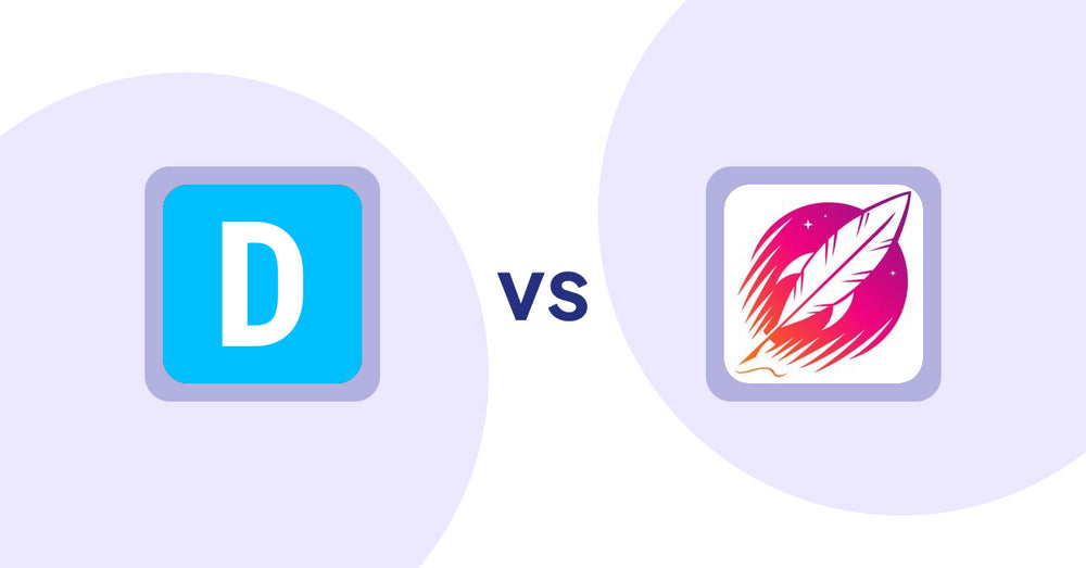 Shopify Product Display Apps: Dual Price Display by T2 vs Wordsmith: Content Generator