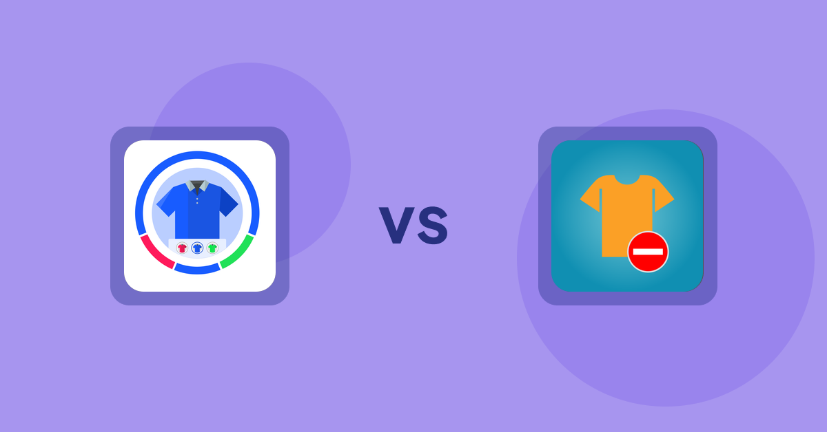 Shopify Product display Apps: EVS ‑ Easy Variation Swatches vs Products Unavailable