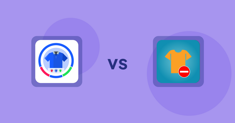 Shopify Product display Apps: EVS ‑ Easy Variation Swatches vs Products Unavailable