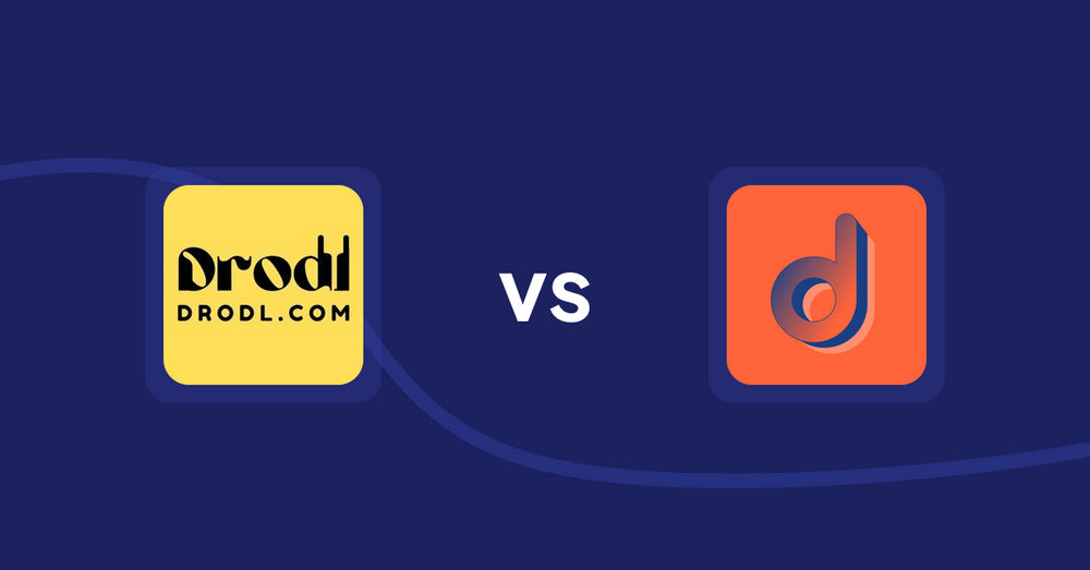 Shopify Product Display Apps: Drodl: Hide SoldOut Products vs Social Shopper Pro ‑ Instagram