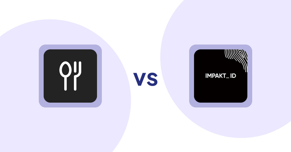 Shopify Product Display Apps: ServeUp ‑ Restaurant Menu vs IMPAKT ID: fashion CO2 tracker