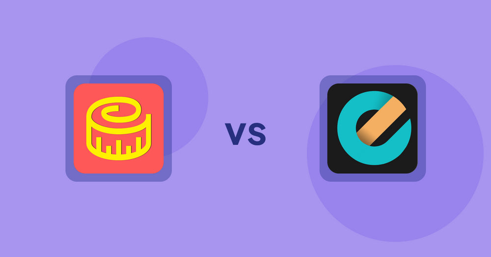 Shopify Product Display Apps: Snake Size Chart & Size Guide vs Price Calculator by Dimensions