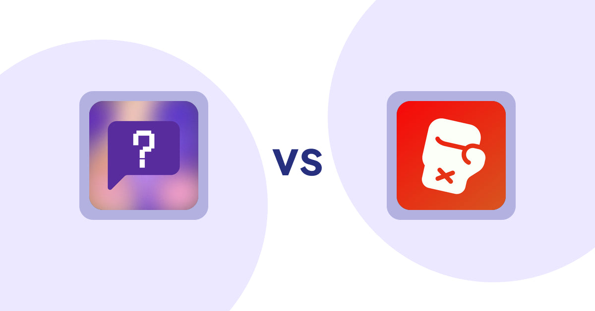 Shopify Product Display Apps: FAQbucket ‑ Help Center & FAQ vs Knockout ‑ Hide Out Of Stock