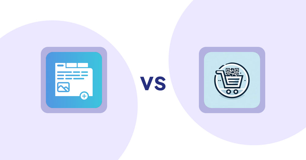 Shopify Product Display Apps: Advanced Product Tabs vs QR Cartify