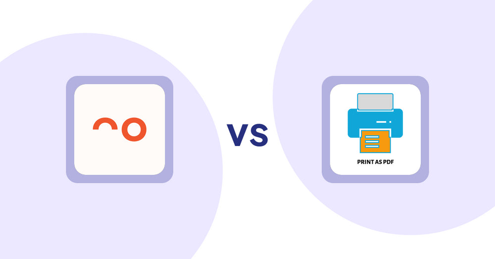 Shopify Product Display Apps: soona ‑ Content For Commerce vs LitPDP ‑ Print as PDF