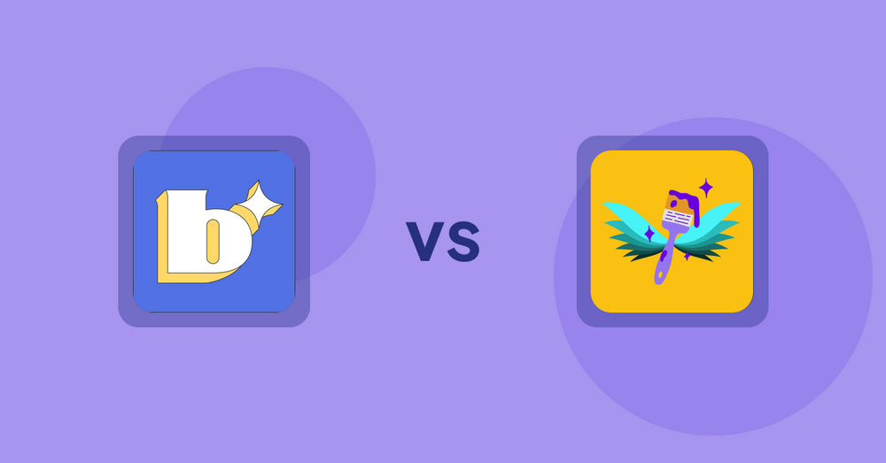 Shopify Product Display Apps: Because: CRO + Personalization vs Badgfly ‑ Product Personalizer