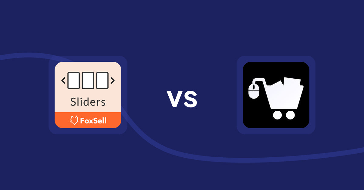 Shopify Product Display Apps: FoxSell Slider & Carousel vs. LM Add To Cart Sticky