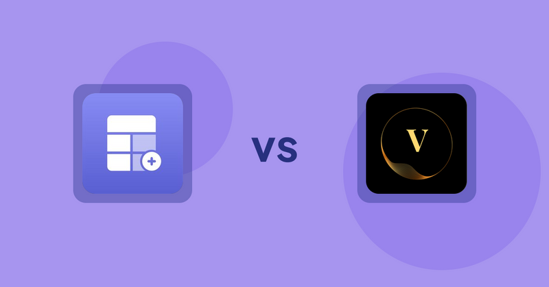Shopify Product Display Apps: Eazy Specification Tags Table vs ProductTube