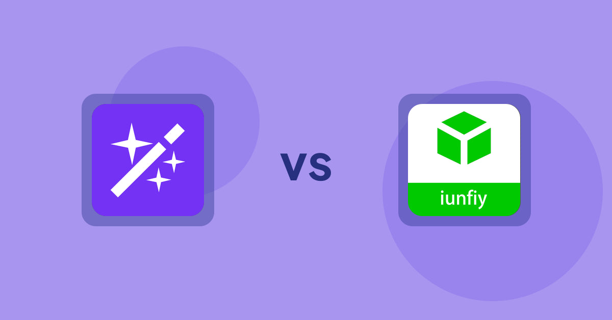 Shopify Product Display Apps: Magi ‑ AI Write Description vs iunfiy • Related Products