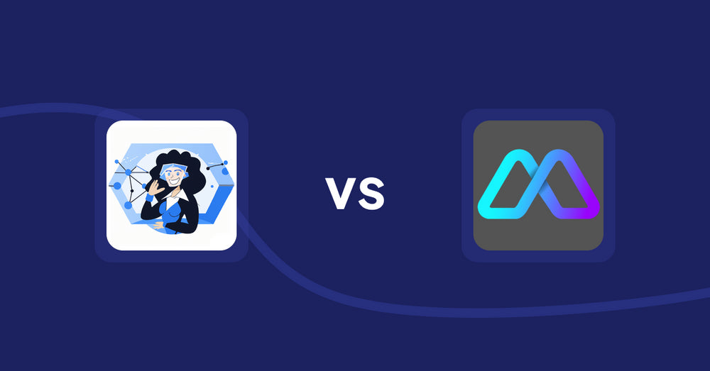 Shopify Product Display Apps: Eva AI: Optimize Descriptions vs. Metadrob: Create Virtual Store