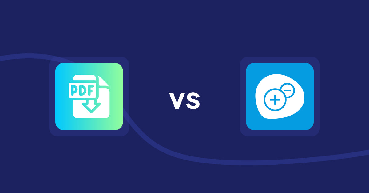 Shopify Product Display Apps: Hukify ‑ PDF Catalog Printer vs Extendons Quantity Selector