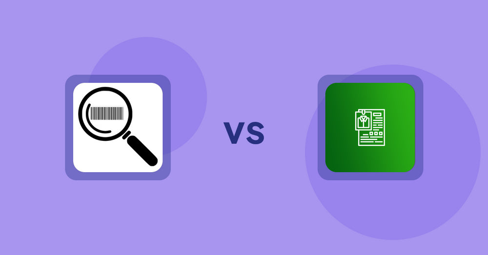 Shopify Product Display Apps: ScanZ ‑ Find and Import Easy vs OC Product Size Chart