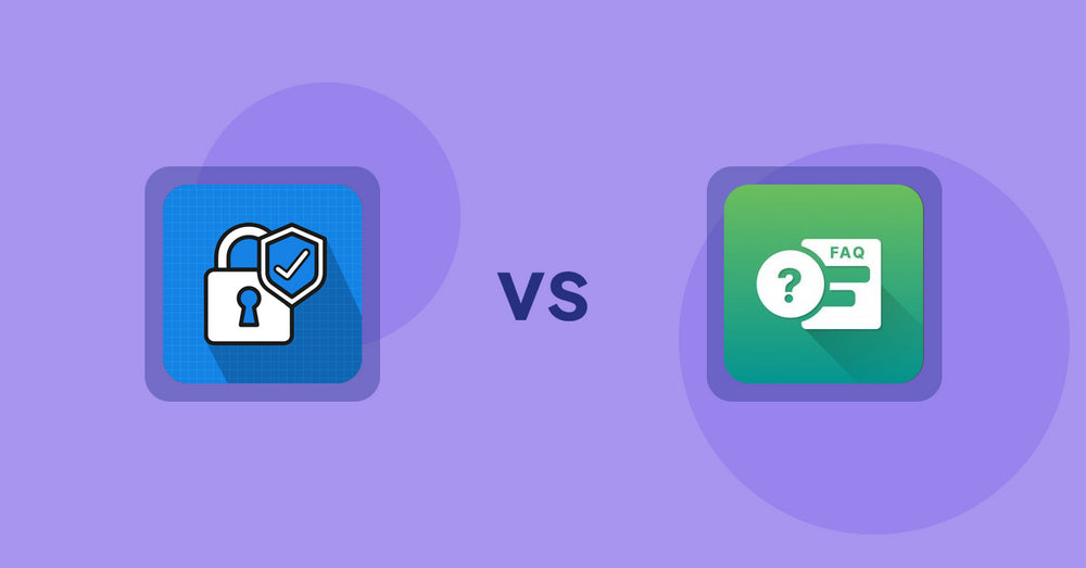 Shopify Product Display Apps: B2B Essential Locks vs FAQ Expert: Product FAQ