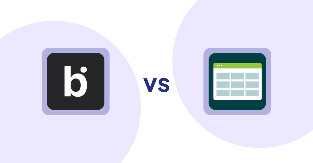 Shopify Product Display Apps: bitAI: Advance Sort Collection vs Product Table