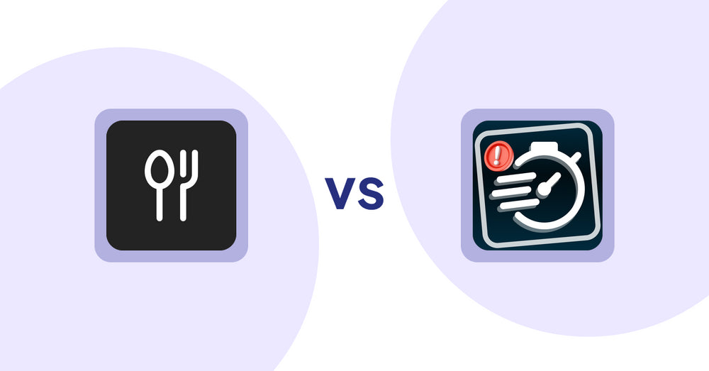 Shopify Product Display Apps: ServeUp ‑ Restaurant Menu vs Urgency! Low Stock Counter