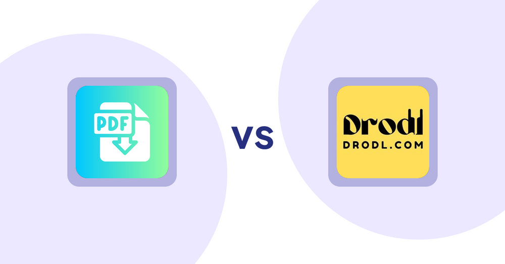 Shopify Product Display Apps: Hukify ‑ PDF Catalog Printer vs Drodl: Hide SoldOut Products