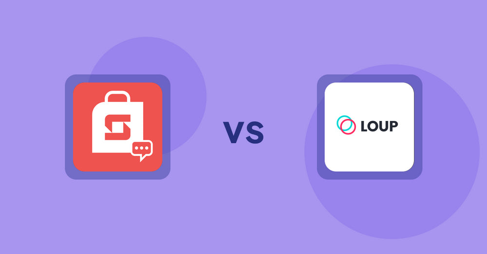Shopify Product Display Apps: Stackend: Customer Community vs. Loup: Sell on Instagram