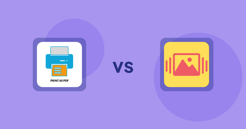 Shopify Product Display Apps: LitPDP ‑ Print as PDF vs Slidy Testimonial Carousel