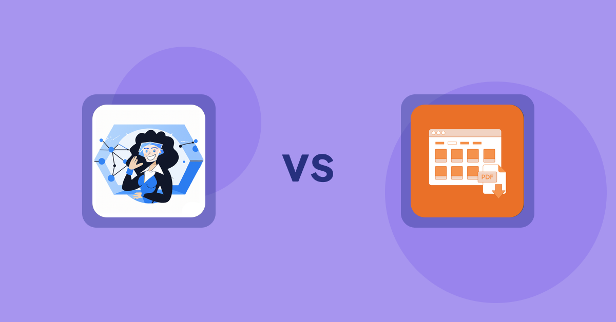 Shopify Product Display Apps: Eva AI: Optimize Descriptions vs Meetanshi PDF Product Catalog