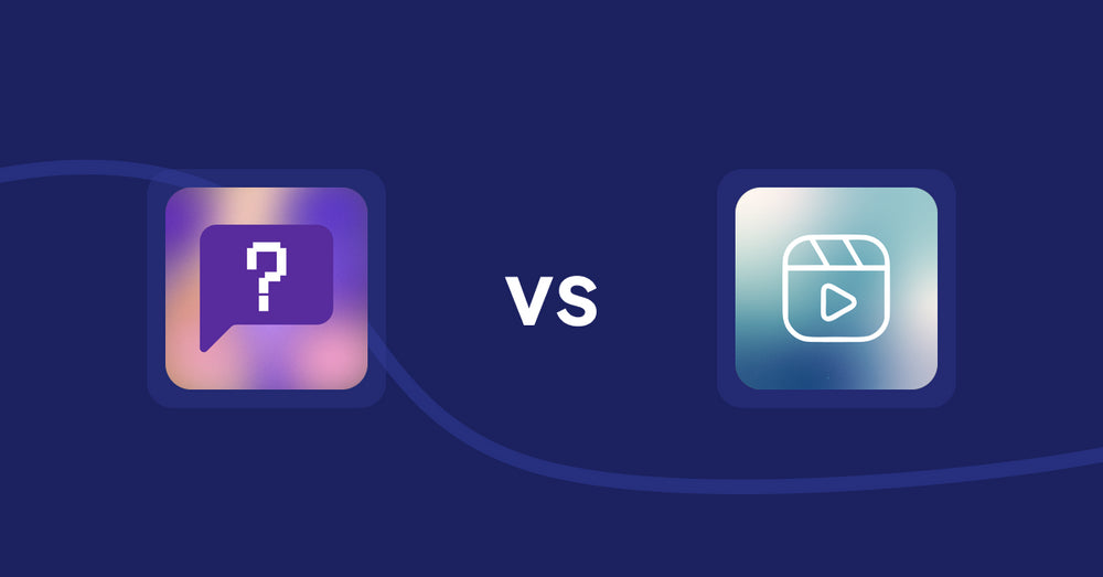 Shopify Product Display Apps: FAQbucket ‑ Help Center & FAQ vs. Reelify ‑ Shoppable Reel Video