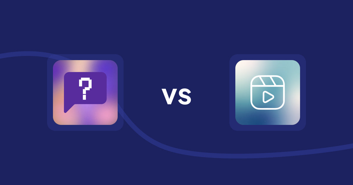 Shopify Product Display Apps: FAQbucket ‑ Help Center & FAQ vs. Reelify ‑ Shoppable Reel Video