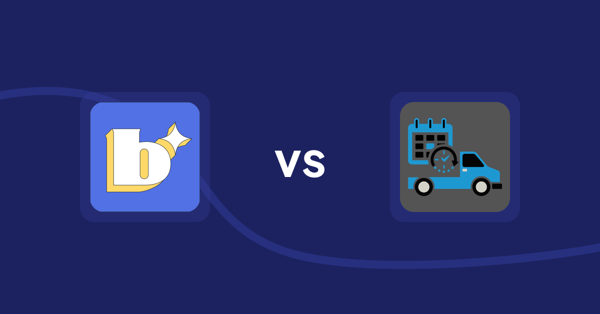 Shopify Product Display Apps: Because: CRO + Personalization vs H3 Estimated Delivery