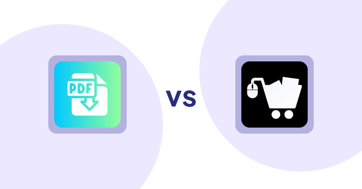 Shopify Product Display Apps: Hukify ‑ PDF Catalog Printer vs. LM Add To Cart Sticky