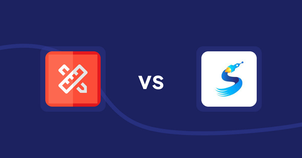 Shopify Product Display Apps: RT: Size Chart, Size Guide vs Sortimize Collection Sort