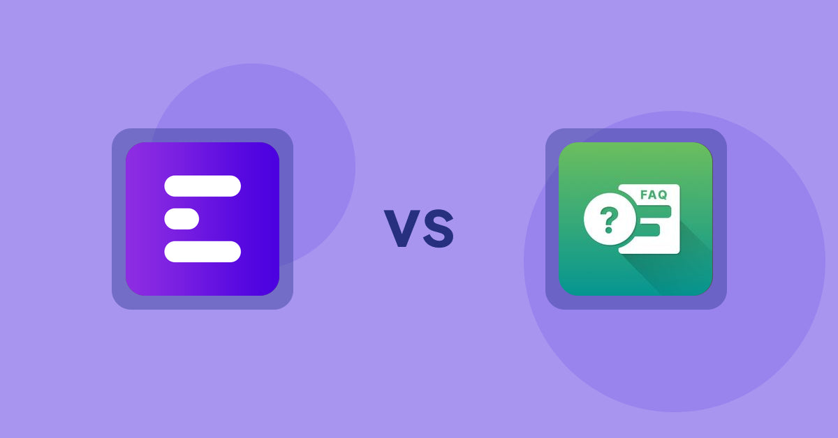 Shopify Product Display Apps: ANG Extra Menu vs. FAQ Expert: Product FAQ