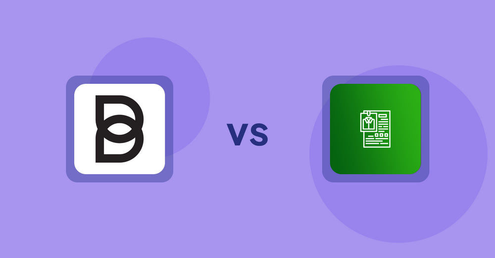 Shopify Product Display Apps: Botika: AI Models Pro Photos vs OC Product Size Chart