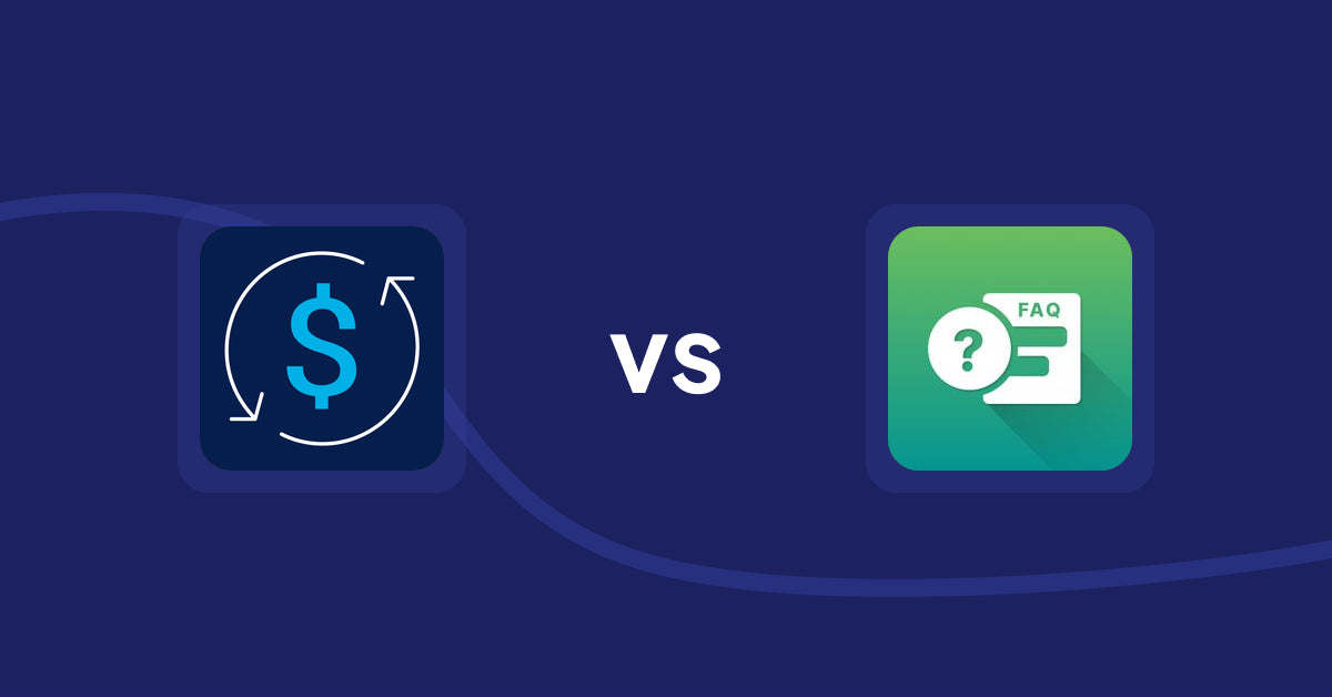 Shopify Product Display Apps: Bestsellers reSort vs FAQ Expert: Product FAQ