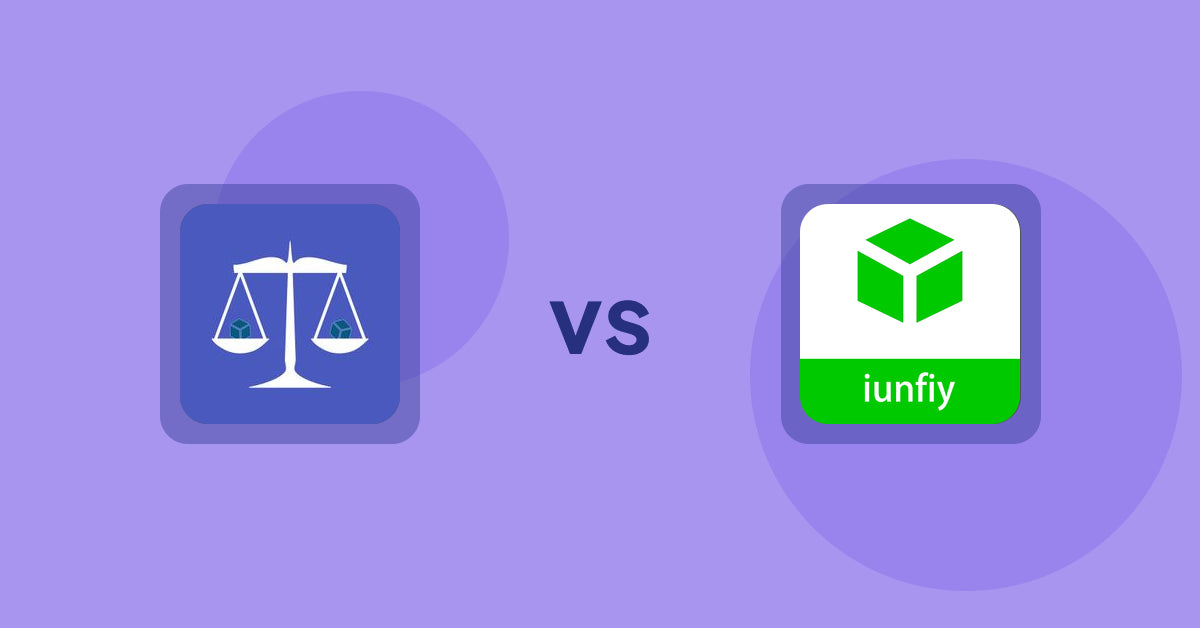 Shopify Product Display Apps: Equate ‑ Product Compare vs iunfiy • Related Products