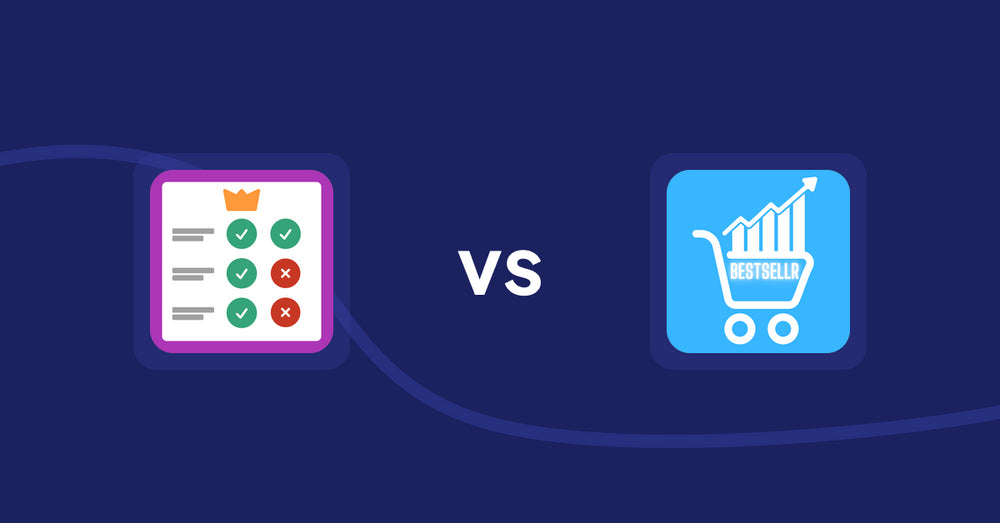 Shopify Product Display Apps: Pretty Comparison Tables vs Bestsellr