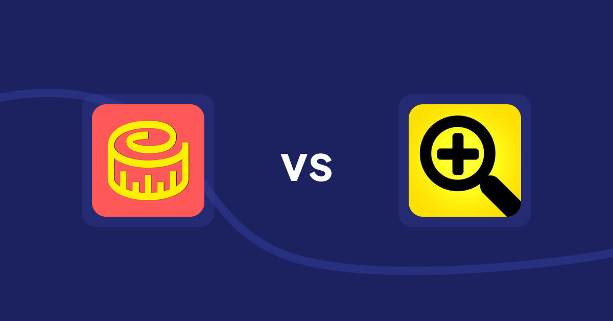 Shopify Product Display Apps: Snake Size Chart & Size Guide vs Fast View: Fastest Quick View