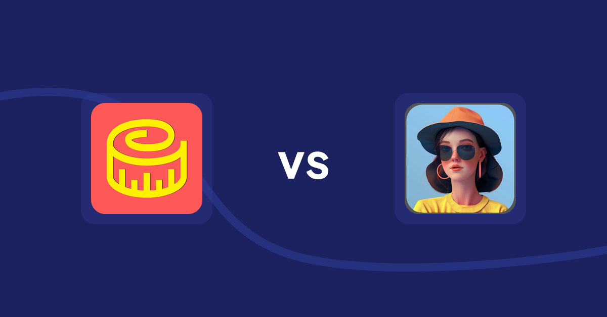 Shopify Product Display Apps: Snake Size Chart & Size Guide vs Fit it