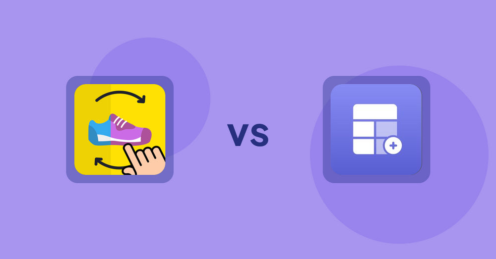 Shopify Product Display Apps: GG Quick View & Hover Slider vs Eazy Specification Tags Table