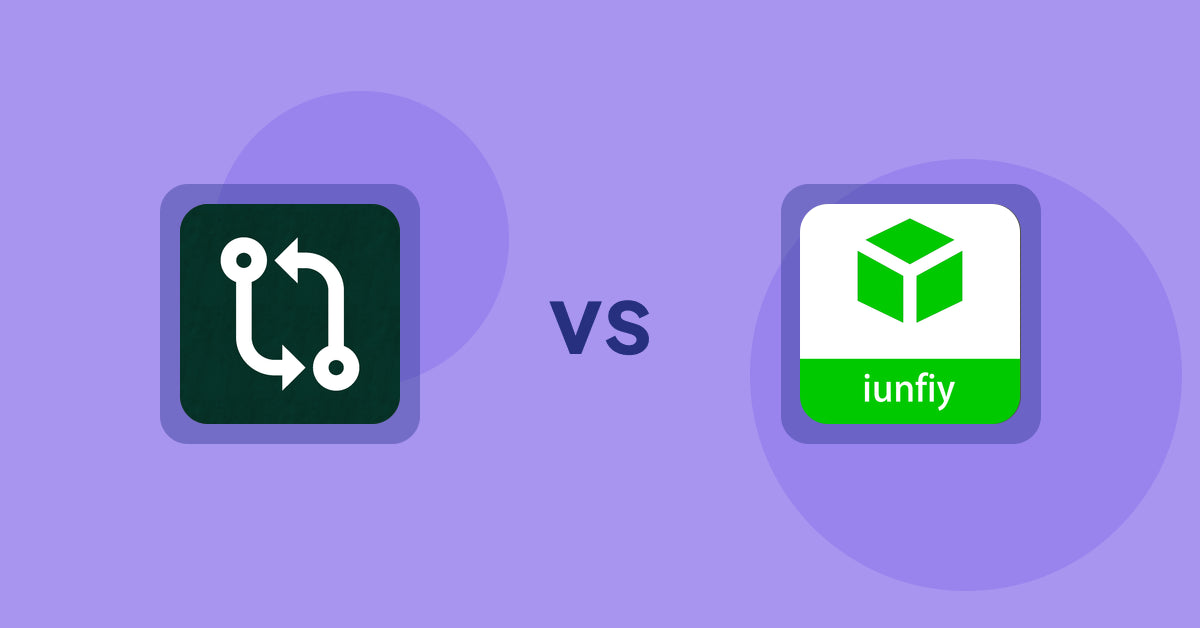Shopify Product Display Apps: Compareder ‑ Product Compare vs. iunfiy • Related Products