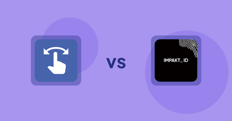 Shopify Product Display Apps: HypeSwipe: Swipes to Sales vs IMPAKT ID: fashion CO2 tracker