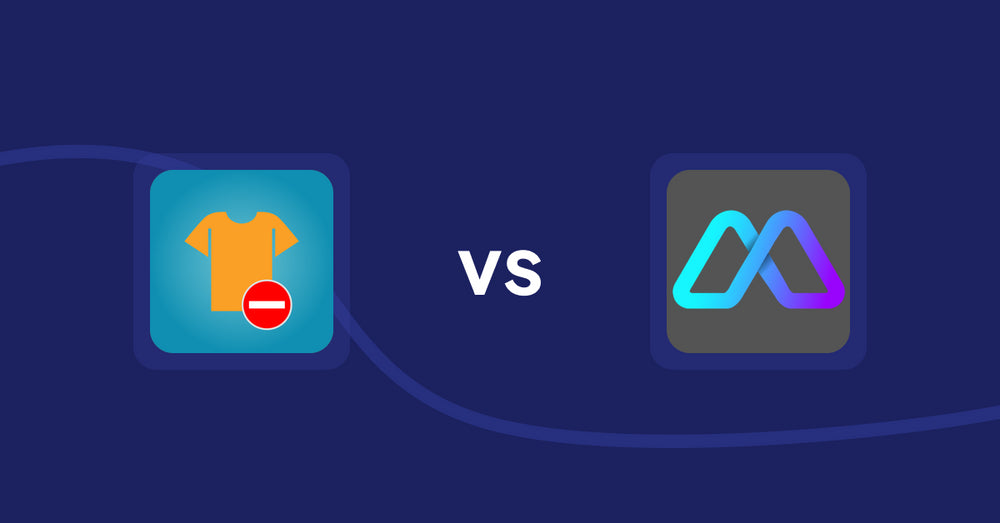 Shopify Product Display Apps: Products Unavailable vs Metadrob: Create Virtual Store