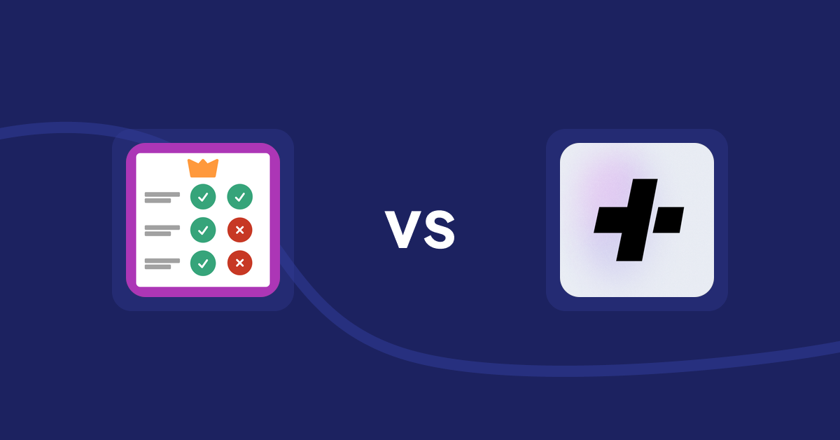 Shopify Product Display Apps: Pretty Comparison Tables vs Details+ Specifications Table