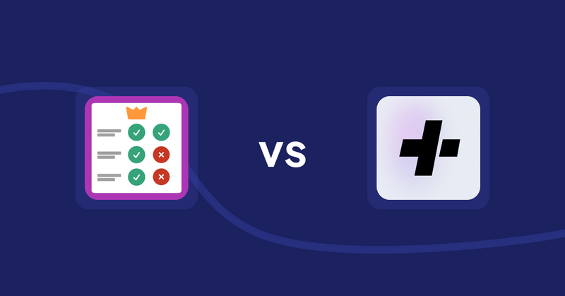 Shopify Product Display Apps: Pretty Comparison Tables vs Details+ Specifications Table