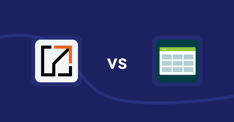 Shopify Product Display Apps: OT | Collection Sort & Manage vs Product Table