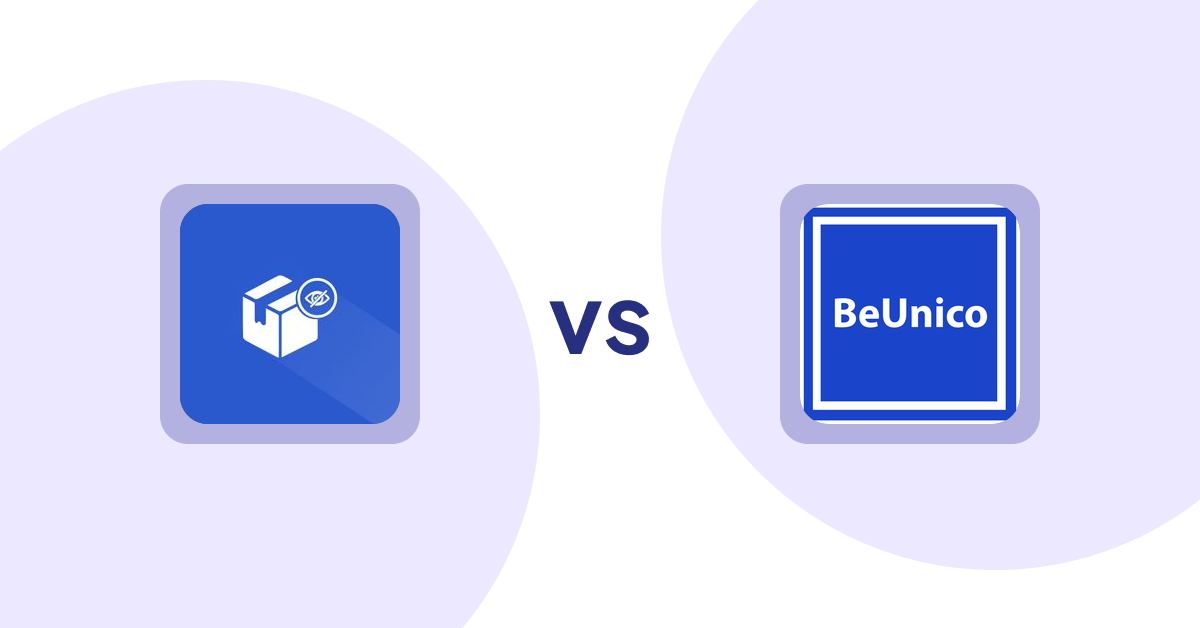 Shopify Product Display Apps: Addify ‑ Hide Products vs BeUnico